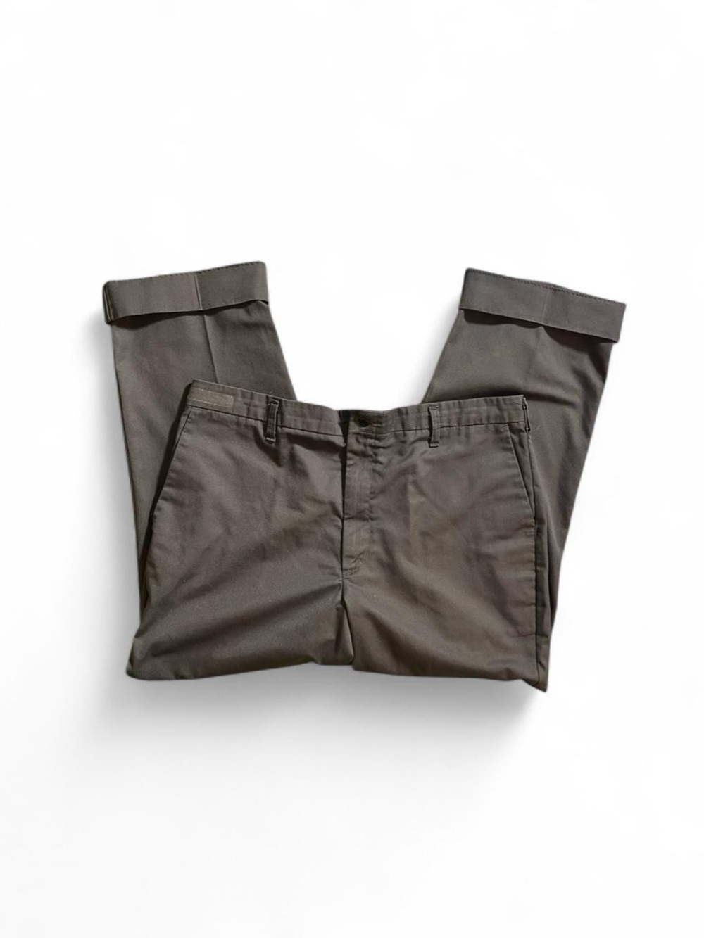 Vintage Gray Chinos Trousers | 90s Y2K Workwear Minimalist
